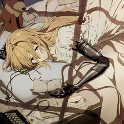 This is a pixiv picture whose title is ヴァイオレット模写　49枚目(完成版).