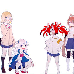 This is a pixiv picture whose title is 神話組VS議会組.