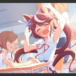 This is a pixiv picture whose title is 普通JCテイオーの日常.