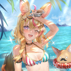 This is a pixiv picture whose title is 水着ポルカ.