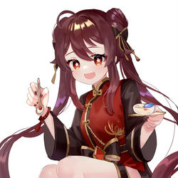 This is a pixiv picture whose title is 食べる？.