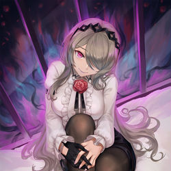 This is a pixiv picture whose title is 夏の悪夢.