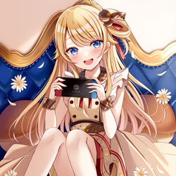 This is a pixiv picture whose title is 「一緒にやる？」.