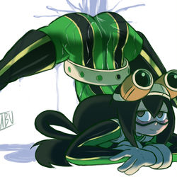 This is a pixiv picture whose title is Froppy Jack-O Posing.