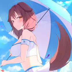This is a pixiv picture whose title is レースクイーン　ころねちゃん.