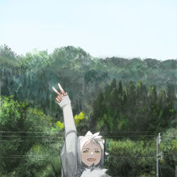 This is a pixiv picture whose title is とある、海辺の道の駅にて.
