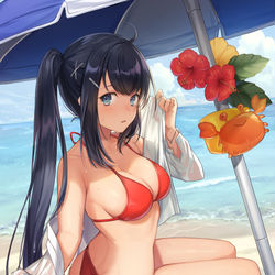 This is a pixiv picture whose title is 海.