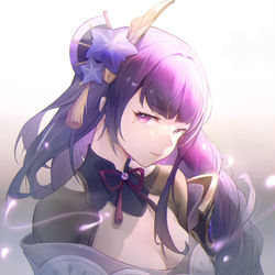 This is a pixiv picture whose title is 雷電将軍.