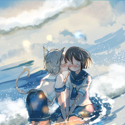 This is a pixiv picture whose title is うん、あたしもすごく幸せだよ。.