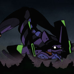 This is a pixiv picture whose title is エヴァンゲリオン 初号機 jack o pose.