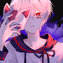 This is a pixiv picture whose title is フォニイ／まふまふ.