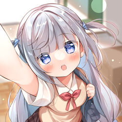 This is a pixiv picture whose title is 「暑いの？私が冷やしてあげましょう。」.