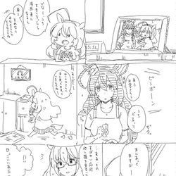 This is a pixiv picture whose title is でかい頭.