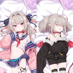 This is a pixiv picture whose title is 魔界ノりりむ抱き枕カバー.