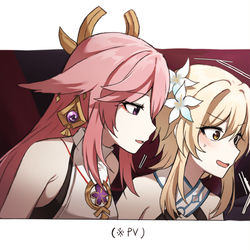 This is a pixiv picture whose title is genshin matome.