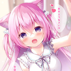This is a pixiv picture whose title is 帰ったらなでなでしてくれる飼い猫.