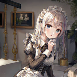 This is a pixiv picture whose title is 「ご、ごめんなさい.....」.