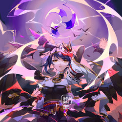 This is a pixiv picture whose title is 九条裟罗.
