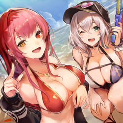 This is a pixiv picture whose title is marine＋Noel.