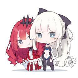 This is a pixiv picture whose title is モルガンとバーヴァン・シー.