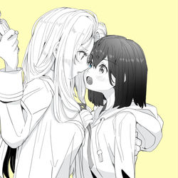 This is a pixiv picture whose title is 空魚と鳥子4.