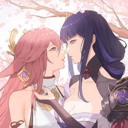 This is a pixiv picture whose title is 🌸.