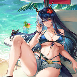 This is a pixiv picture whose title is 假日陈.