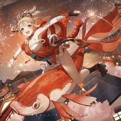 This is a pixiv picture whose title is 宵宫.