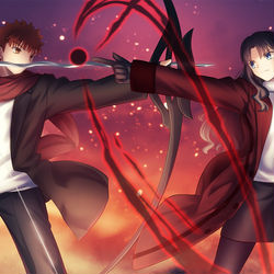 This is a pixiv picture whose title is 正義の味方VSあかいあくま.