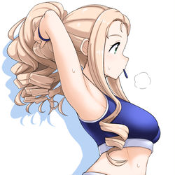 This is a pixiv picture whose title is トレーニング中のマリーさん.
