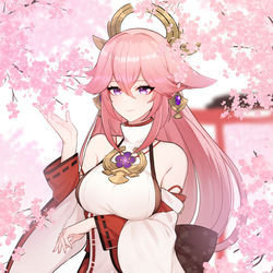 This is a pixiv picture whose title is Yae Miko.