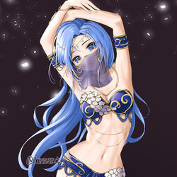 This is a pixiv picture whose title is belly dancer.
