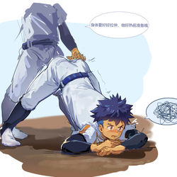 This is a pixiv picture whose title is 摸鱼练习.