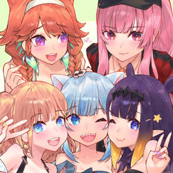 This is a pixiv picture whose title is HoloMyth New Outfit Family.