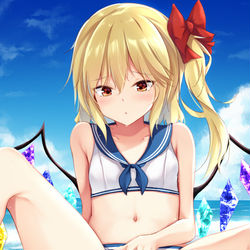This is a pixiv picture whose title is セーラ水着フラン。.