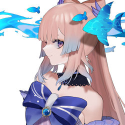 This is a pixiv picture whose title is 珊瑚宮心海.