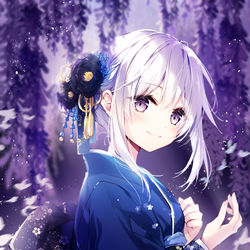 This is a pixiv picture whose title is 藤.