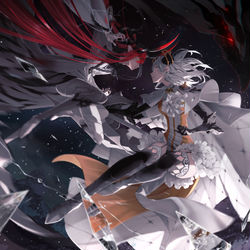 This is a pixiv picture whose title is 閃光.