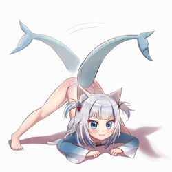 This is a pixiv picture whose title is Gura jakochallenge!　ぐらちゃん.