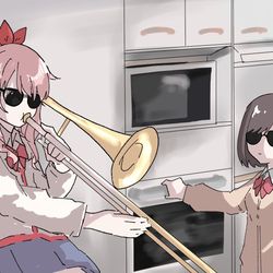 This is a pixiv picture whose title is When Mafuyu isn't in SEKAI.