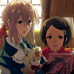 This is a pixiv picture whose title is ヴァイオレット　模写50枚目.