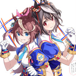 This is a pixiv picture whose title is ライブテイオーさんとキタちゃん.