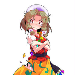 This is a pixiv picture whose title is やられ玉造魅須丸立ち絵 表情差分.