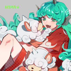 This is a pixiv picture whose title is あうん（ヒスイのすがた）.