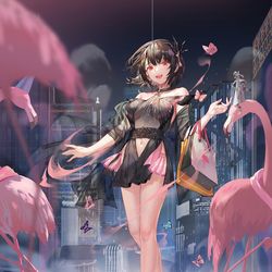 This is a pixiv picture whose title is Night.
