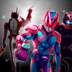 This is a pixiv picture whose title is 正義の契約.