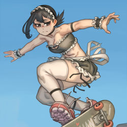This is a pixiv picture whose title is Kobeni , Skateboard.