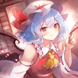 This is a pixiv picture whose title is 巫女レミリア.