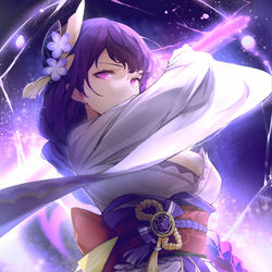 This is a pixiv picture whose title is 「无想」.