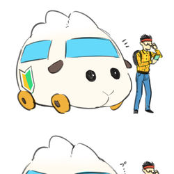 This is a pixiv picture whose title is 例のポーズ.
